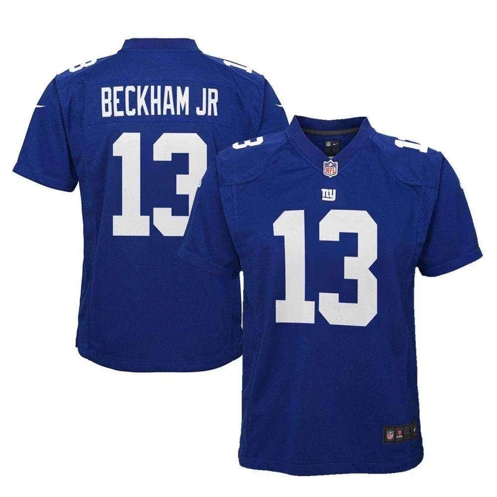 Nike New York Giants Odell Beckham Jr No 13 NFL Blue Mens Player Jersey sz small